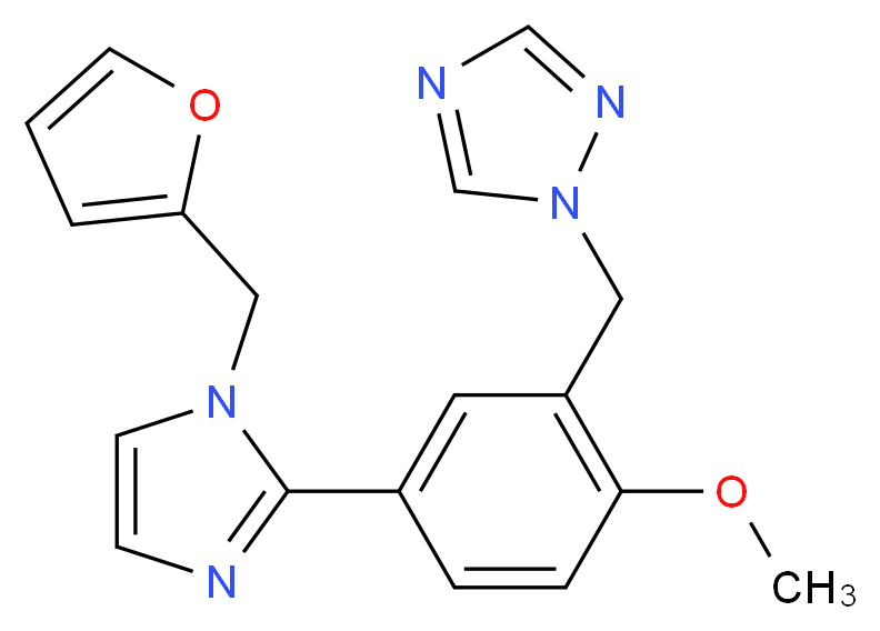 1-{5-[1-(2-furylmethyl)-1H-imidazol-2-yl]-2-methoxybenzyl}-1H-1,2,4-triazole_Molecular_structure_CAS_)