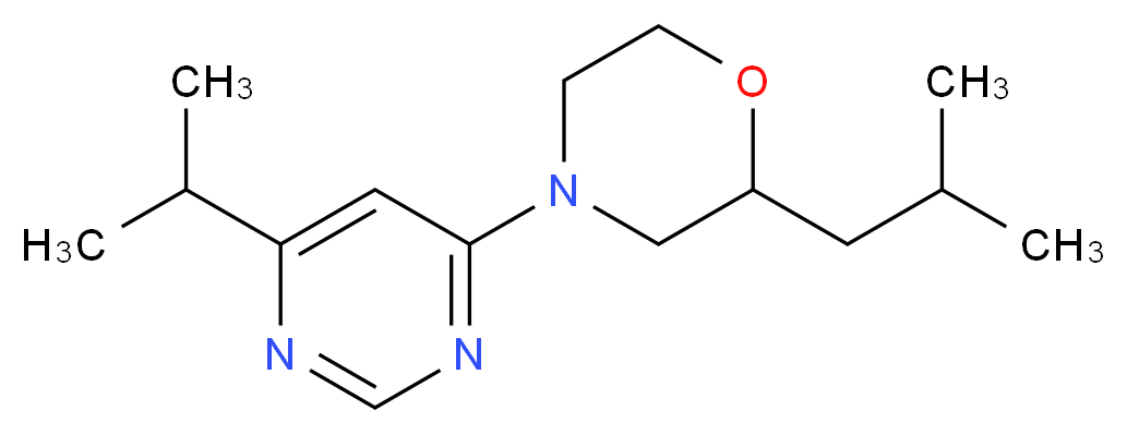 2-isobutyl-4-(6-isopropylpyrimidin-4-yl)morpholine_Molecular_structure_CAS_)