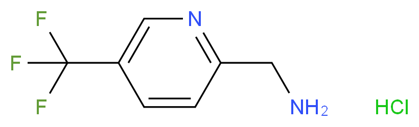 2-(Aminomethyl)-5-(trifluoromethyl)pyridine hydrochloride_Molecular_structure_CAS_871826-12-9)