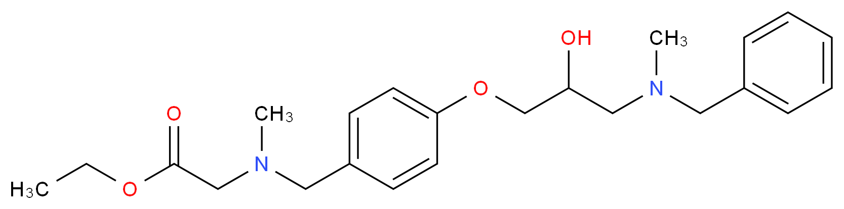 ethyl N-(4-{3-[benzyl(methyl)amino]-2-hydroxypropoxy}benzyl)-N-methylglycinate_Molecular_structure_CAS_)