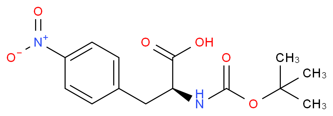 4-Nitro-L-phenylalanine, N-BOC protected_Molecular_structure_CAS_33305-77-0)