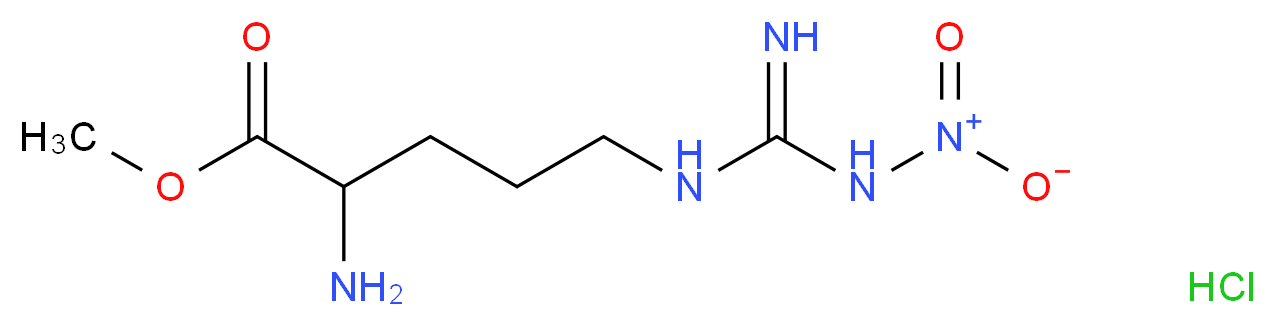 methyl 2-amino-5-(1-nitrocarbamimidamido)pentanoate hydrochloride_Molecular_structure_CAS_)