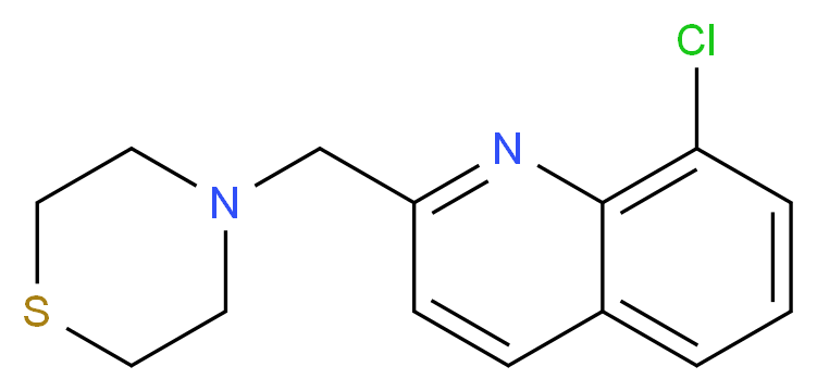 8-chloro-2-(thiomorpholin-4-ylmethyl)quinoline_Molecular_structure_CAS_)