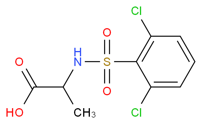 2-{[(2,6-dichlorophenyl)sulfonyl]amino}propanoic acid_Molecular_structure_CAS_)