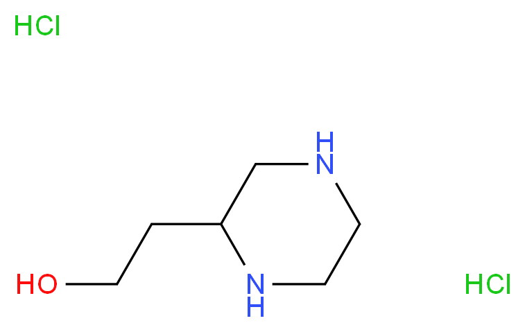 2-(Piperazin-2-yl)ethanol dihydrochloride_Molecular_structure_CAS_5169-93-7)