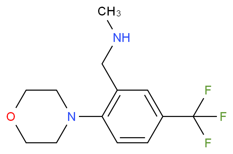 N-methyl-2-morpholino-5-(trifluoromethyl)benzylamine_Molecular_structure_CAS_886851-52-1)