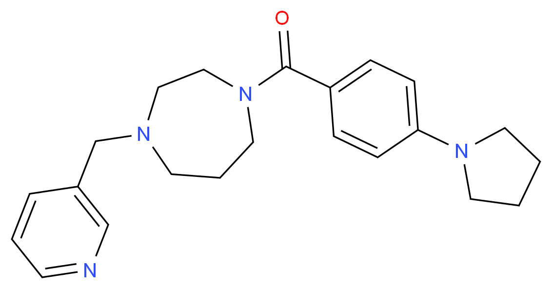 1-(3-pyridinylmethyl)-4-[4-(1-pyrrolidinyl)benzoyl]-1,4-diazepane_Molecular_structure_CAS_)
