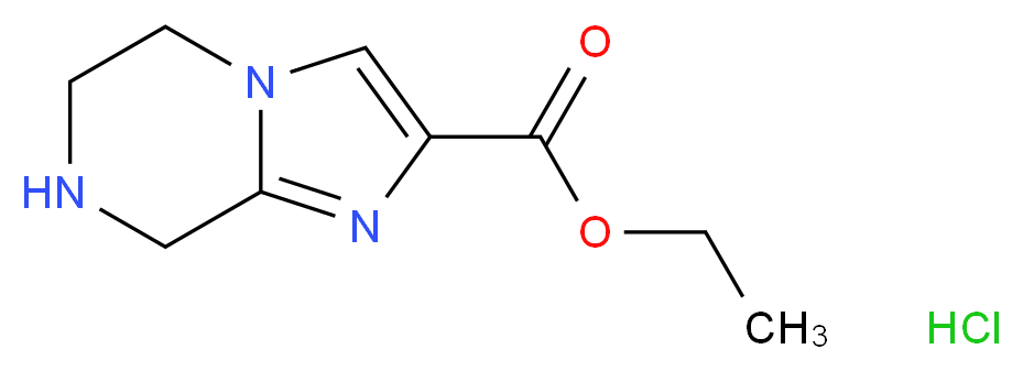 Ethyl 5,6,7,8-tetrahydroimidazo[1,2-a]-pyrazine-2-carboxylate hydrochloride_Molecular_structure_CAS_623906-17-2)