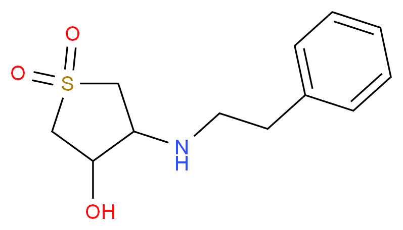 1,1-Dioxo-4-phenethylamino-tetrahydro-1lambda*6*-thiophen-3-ol_Molecular_structure_CAS_347364-75-4)