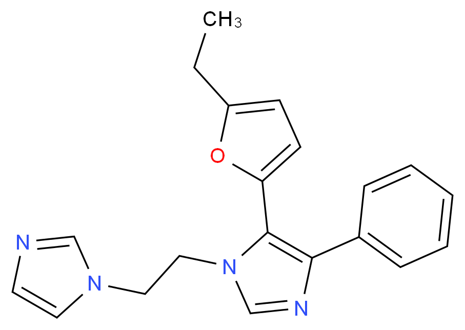 5-(5-ethyl-2-furyl)-1-[2-(1H-imidazol-1-yl)ethyl]-4-phenyl-1H-imidazole_Molecular_structure_CAS_)
