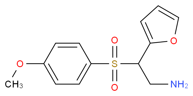 2-(2-Furyl)-2-[(4-methoxyphenyl)sulphonyl]ethylamine_Molecular_structure_CAS_)