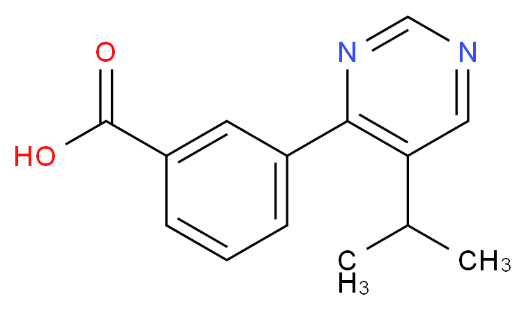 3-(5-isopropylpyrimidin-4-yl)benzoic acid_Molecular_structure_CAS_)