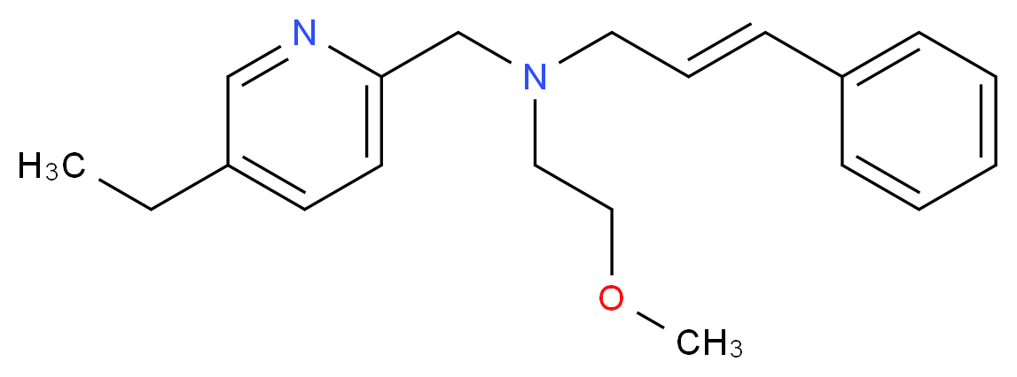 (2E)-N-[(5-ethylpyridin-2-yl)methyl]-N-(2-methoxyethyl)-3-phenylprop-2-en-1-amine_Molecular_structure_CAS_)