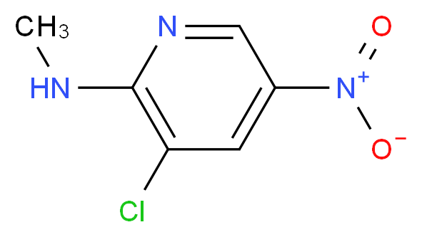 N-(3-Chloro-5-nitro-2-pyridinyl)-N-methylamine_Molecular_structure_CAS_)