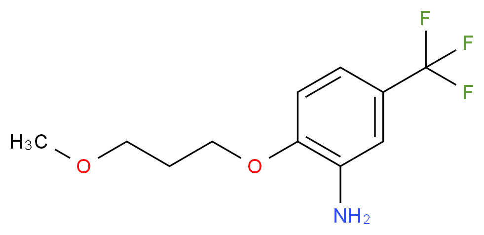 2-(3-Methoxypropoxy)-5-(trifluoromethyl)aniline_Molecular_structure_CAS_)