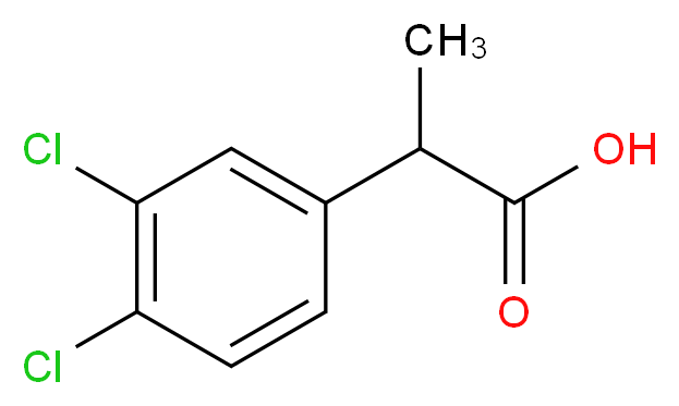 2-(3,4-dichlorophenyl)propanoic acid_Molecular_structure_CAS_)