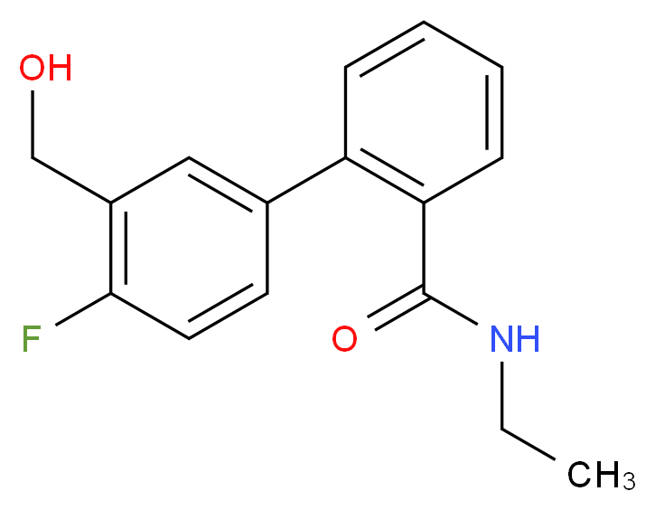 N-ethyl-4'-fluoro-3'-(hydroxymethyl)biphenyl-2-carboxamide_Molecular_structure_CAS_)