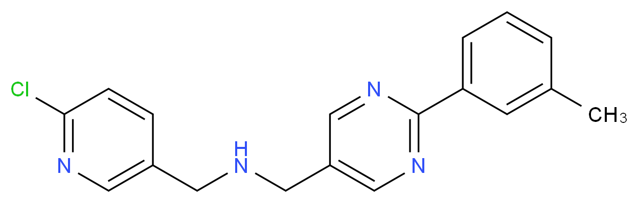 1-(6-chloropyridin-3-yl)-N-{[2-(3-methylphenyl)pyrimidin-5-yl]methyl}methanamine_Molecular_structure_CAS_)
