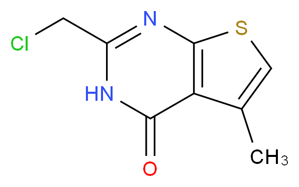 2-(chloromethyl)-5-methylthieno[2,3-d]pyrimidin-4(3H)-one_Molecular_structure_CAS_568577-81-1)