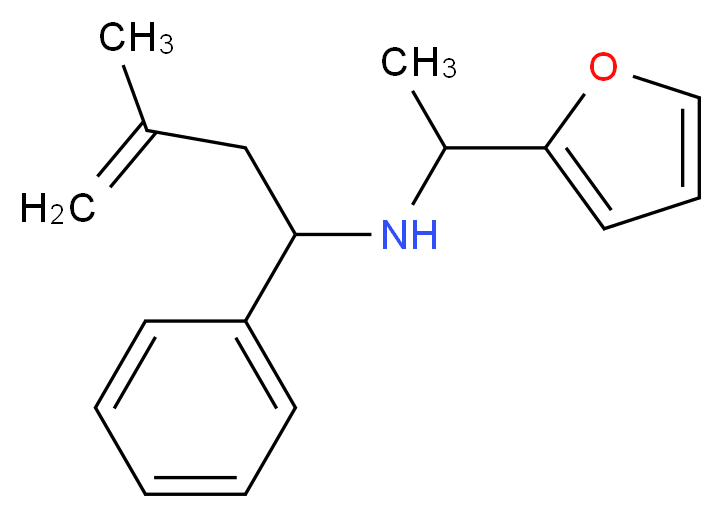 (1-Furan-2-yl-ethyl)-(3-methyl-1-phenyl-but-3-enyl)-amine_Molecular_structure_CAS_436096-85-4)