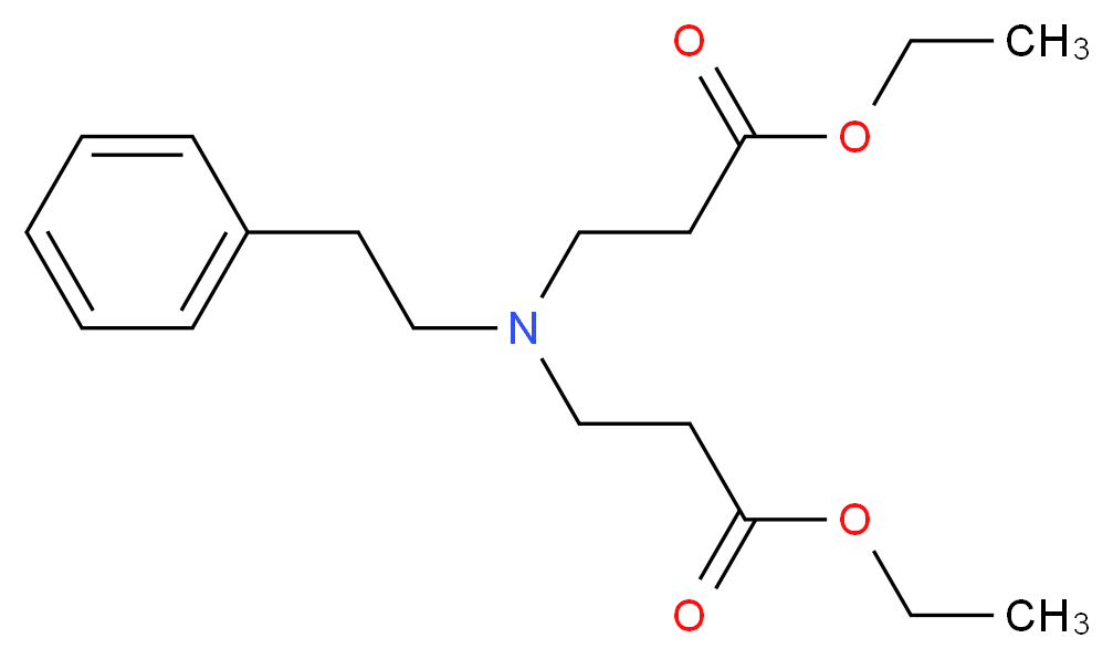Diethyl 3,3′-(phenethylimino)dipropionate_Molecular_structure_CAS_57958-47-1)