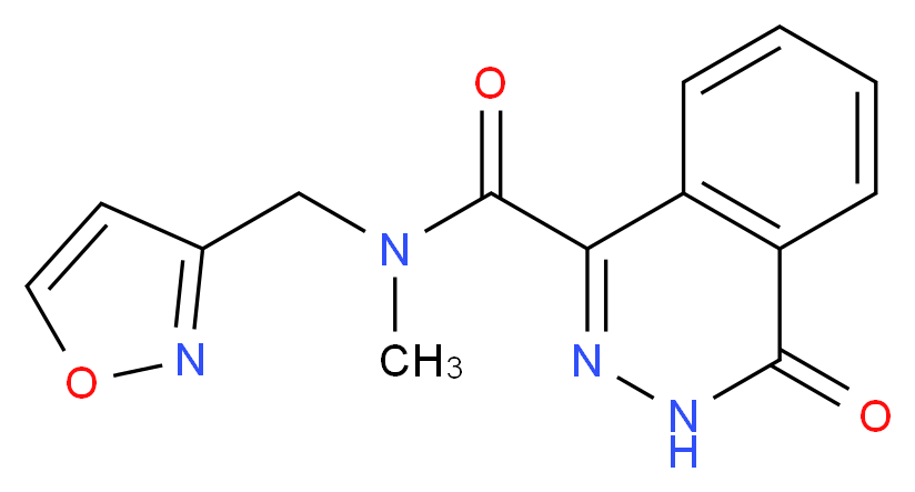 N-(3-isoxazolylmethyl)-N-methyl-4-oxo-3,4-dihydro-1-phthalazinecarboxamide_Molecular_structure_CAS_)
