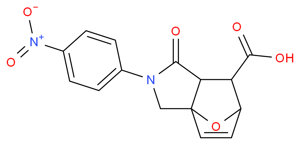 (6R,7S,7aR)-2-(4-nitrophenyl)-1-oxo-1,2,3,6,7,7a-hexahydro-3a,6-epoxyisoindole-7-carboxylic acid_Molecular_structure_CAS_)