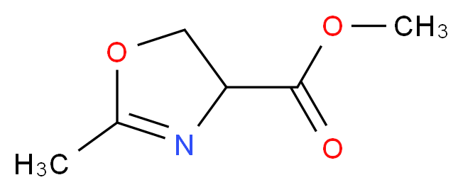 4,5-dihydro-2-methyl-1,3-oxazole-4-carboxylic acid methyl ester_Molecular_structure_CAS_155884-28-9)
