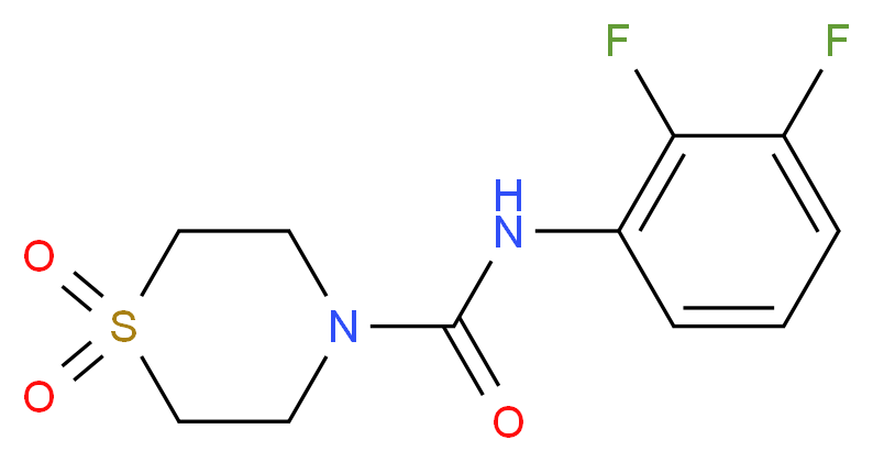 N-(2,3-difluorophenyl)thiomorpholine-4-carboxamide 1,1-dioxide_Molecular_structure_CAS_)