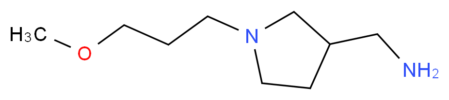 [1-(3-Methoxypropyl)-3-pyrrolidinyl]methanamine_Molecular_structure_CAS_)