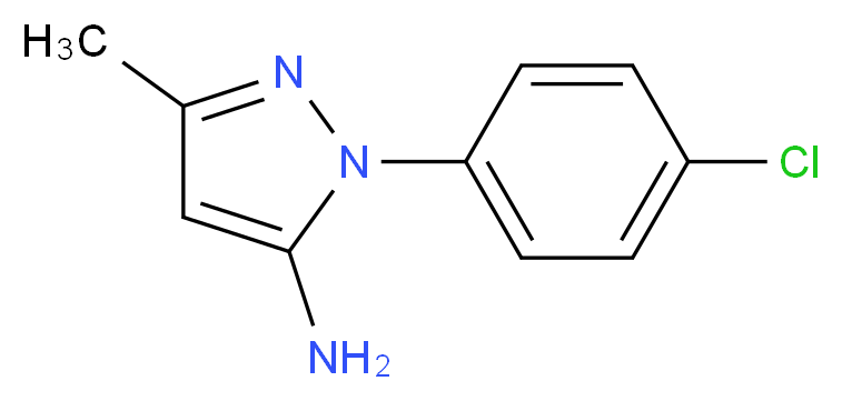 1-(4-chlorophenyl)-3-methyl-1H-pyrazol-5-amine_Molecular_structure_CAS_40401-39-6)