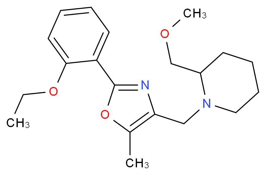 1-{[2-(2-ethoxyphenyl)-5-methyl-1,3-oxazol-4-yl]methyl}-2-(methoxymethyl)piperidine_Molecular_structure_CAS_)