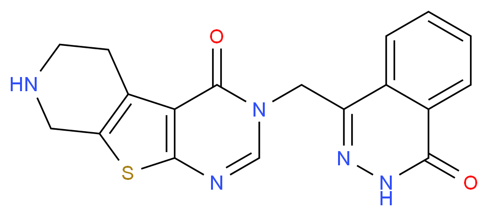 3-[(4-oxo-3,4-dihydrophthalazin-1-yl)methyl]-5,6,7,8-tetrahydropyrido[4',3':4,5]thieno[2,3-d]pyrimidin-4(3H)-one_Molecular_structure_CAS_)