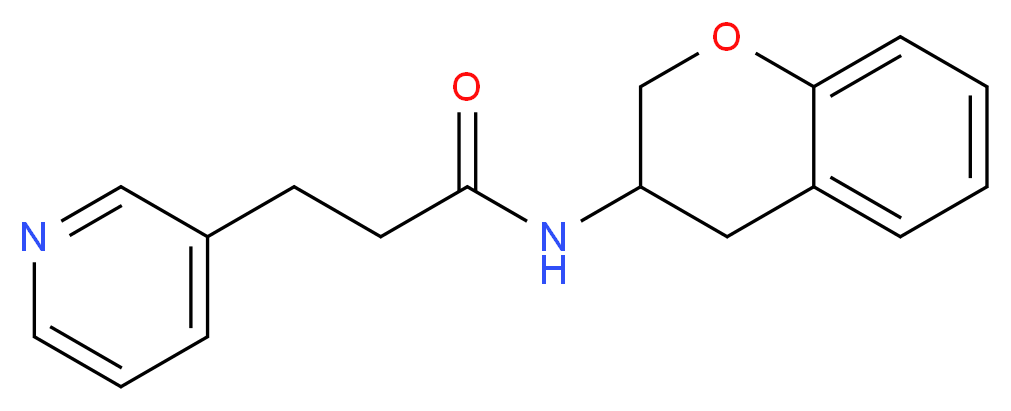 N-(3,4-dihydro-2H-chromen-3-yl)-3-pyridin-3-ylpropanamide_Molecular_structure_CAS_)