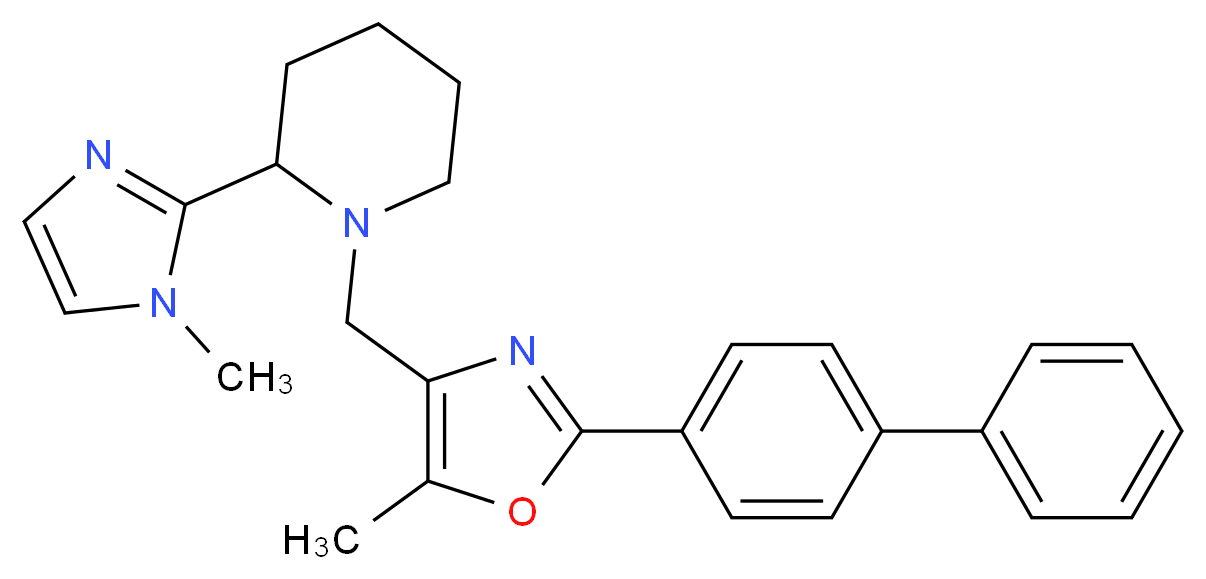 1-{[2-(4-biphenylyl)-5-methyl-1,3-oxazol-4-yl]methyl}-2-(1-methyl-1H-imidazol-2-yl)piperidine_Molecular_structure_CAS_)