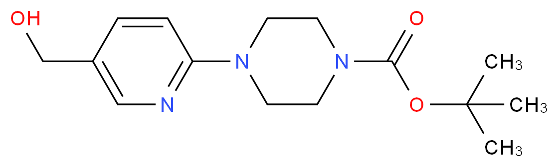 N4-[5-(Hydroxymethyl)pyrid-2-yl]piperazine, N1-BOC protected 97%_Molecular_structure_CAS_857284-20-9)