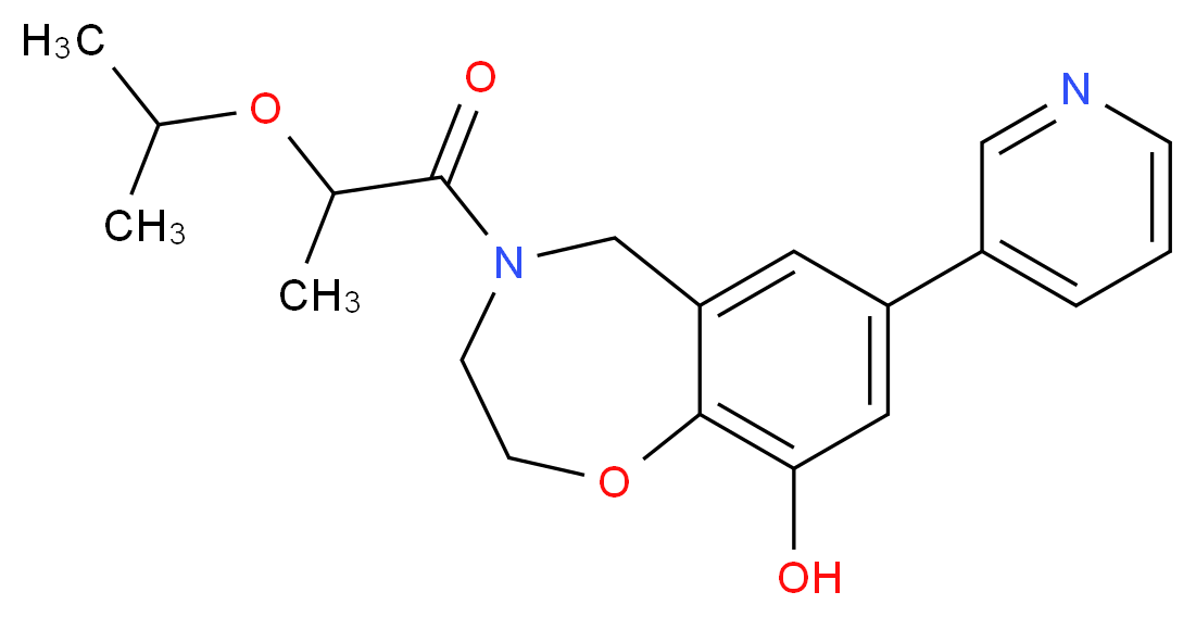 4-(2-isopropoxypropanoyl)-7-pyridin-3-yl-2,3,4,5-tetrahydro-1,4-benzoxazepin-9-ol_Molecular_structure_CAS_)