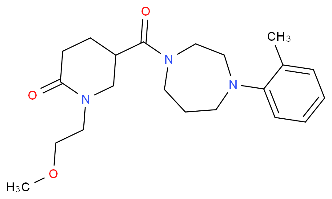 1-(2-methoxyethyl)-5-{[4-(2-methylphenyl)-1,4-diazepan-1-yl]carbonyl}-2-piperidinone_Molecular_structure_CAS_)