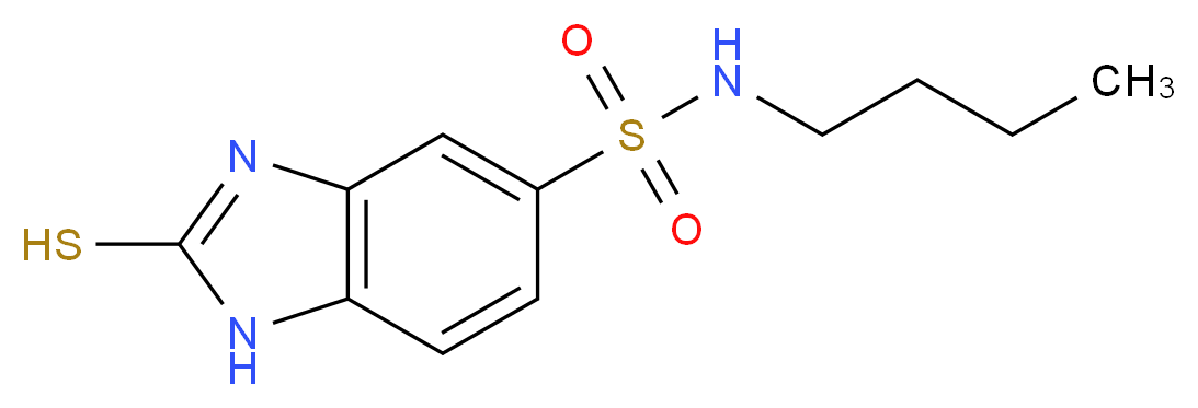 2-Mercapto-1H-benzoimidazole-5-sulfonic acid butylamide_Molecular_structure_CAS_)