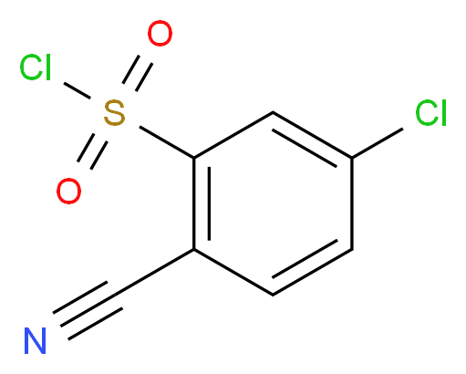 5-chloro-2-cyanobenzenesulfonyl chloride_Molecular_structure_CAS_)