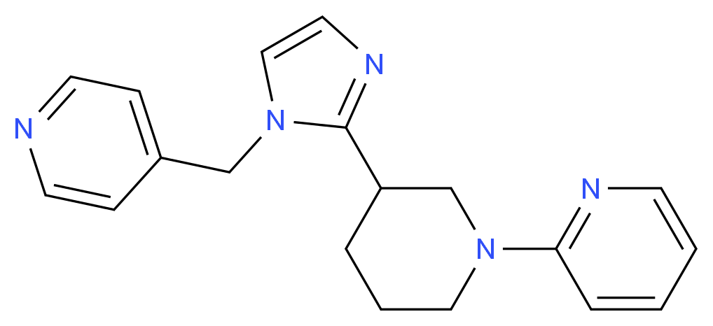 2-{3-[1-(pyridin-4-ylmethyl)-1H-imidazol-2-yl]piperidin-1-yl}pyridine_Molecular_structure_CAS_)