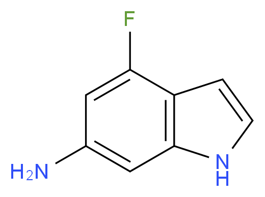 4-Fluoro-1H-indol-6-amine_Molecular_structure_CAS_885518-26-3)