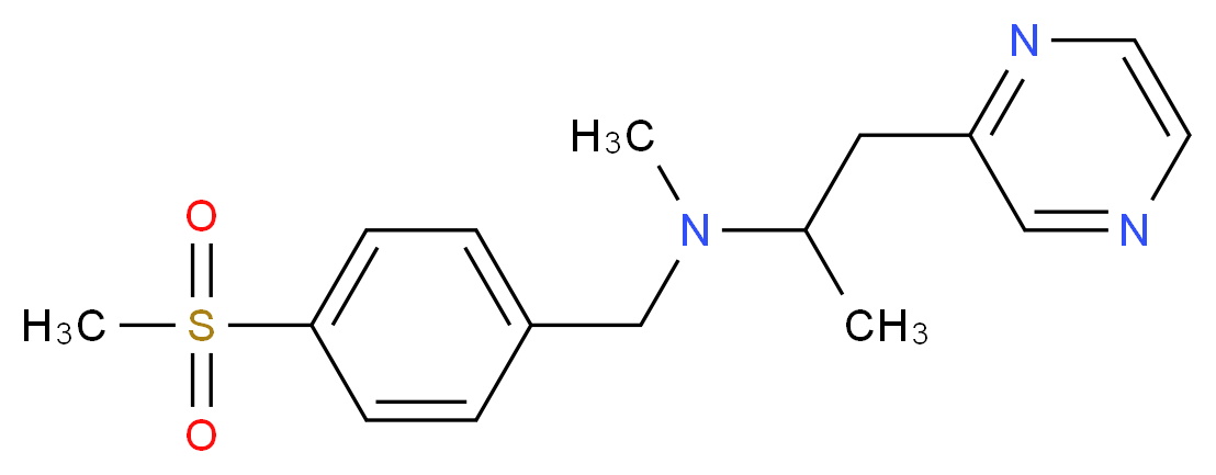 N-methyl-N-[4-(methylsulfonyl)benzyl]-1-pyrazin-2-ylpropan-2-amine_Molecular_structure_CAS_)
