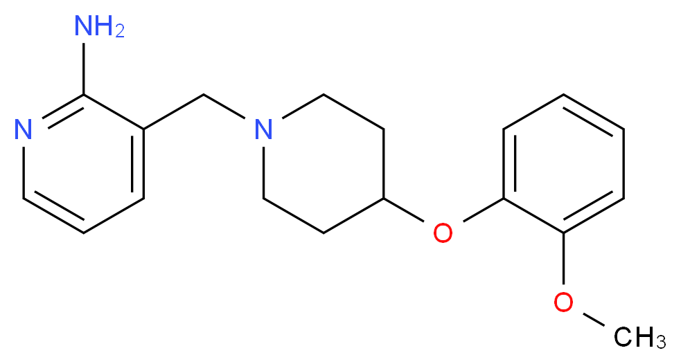 3-{[4-(2-methoxyphenoxy)-1-piperidinyl]methyl}-2-pyridinamine_Molecular_structure_CAS_)