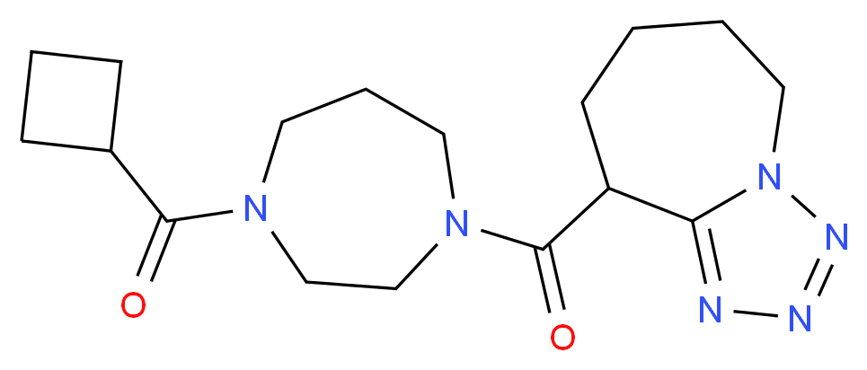 9-{[4-(cyclobutylcarbonyl)-1,4-diazepan-1-yl]carbonyl}-6,7,8,9-tetrahydro-5H-tetrazolo[1,5-a]azepine_Molecular_structure_CAS_)