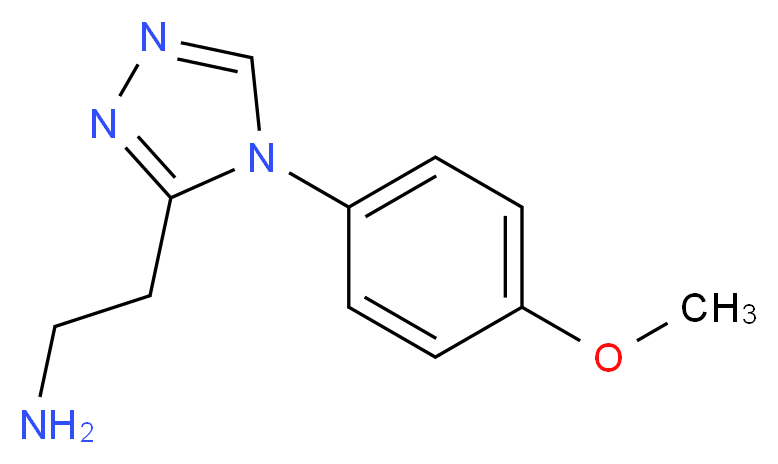 2-[4-(4-methoxyphenyl)-4H-1,2,4-triazol-3-yl]ethanamine_Molecular_structure_CAS_)