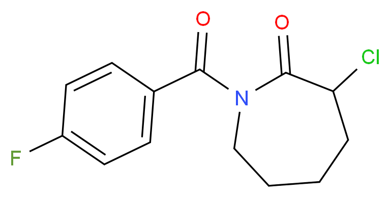 3-chloro-1-(4-fluorobenzoyl)azepan-2-one_Molecular_structure_CAS_)