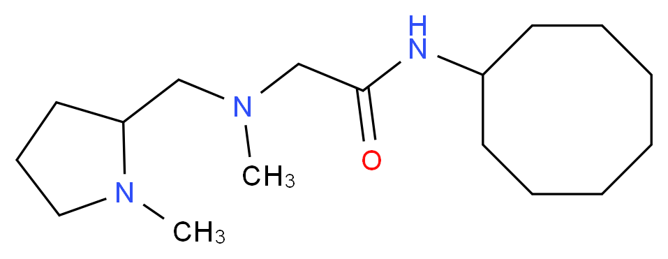 N-cyclooctyl-2-{methyl[(1-methylpyrrolidin-2-yl)methyl]amino}acetamide_Molecular_structure_CAS_)