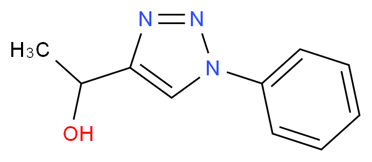 1-(1-phenyl-1H-1,2,3-triazol-4-yl)ethan-1-ol_Molecular_structure_CAS_)