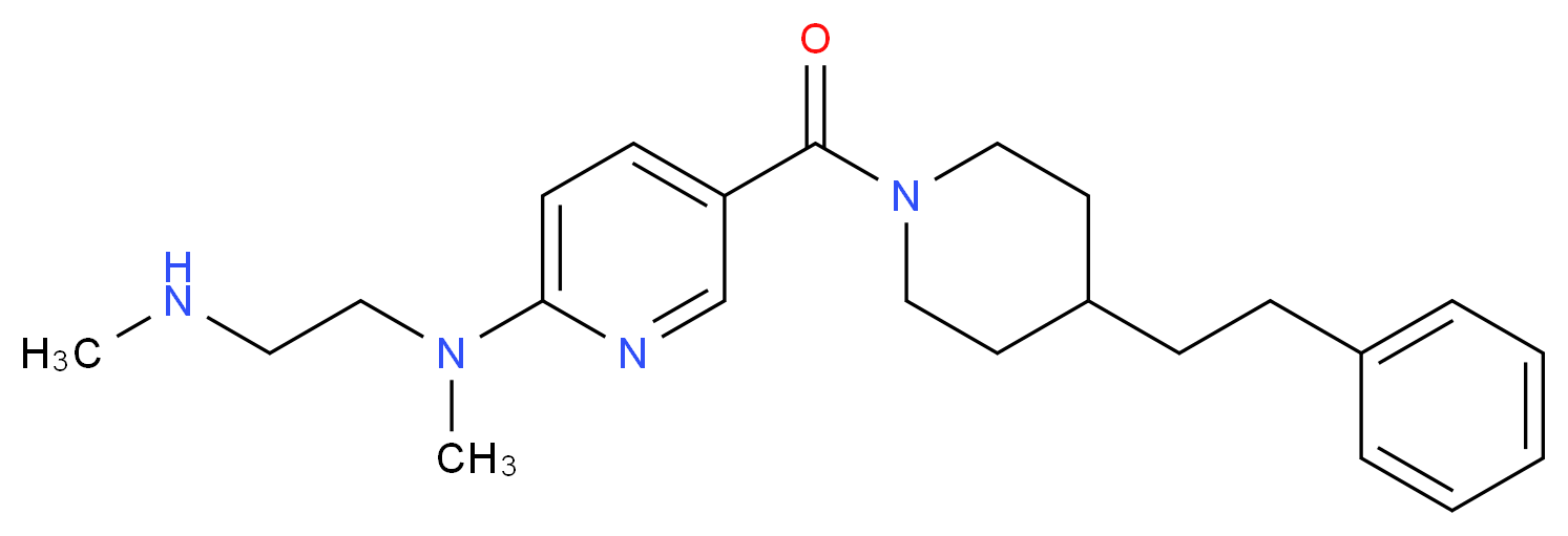 N,N'-dimethyl-N-(5-{[4-(2-phenylethyl)piperidin-1-yl]carbonyl}pyridin-2-yl)ethane-1,2-diamine_Molecular_structure_CAS_)
